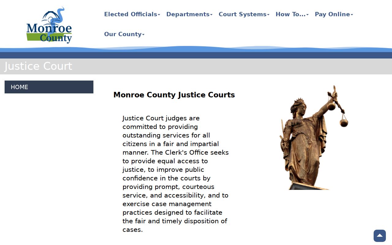 Amory court docket routing image from Monroe County Justice Court