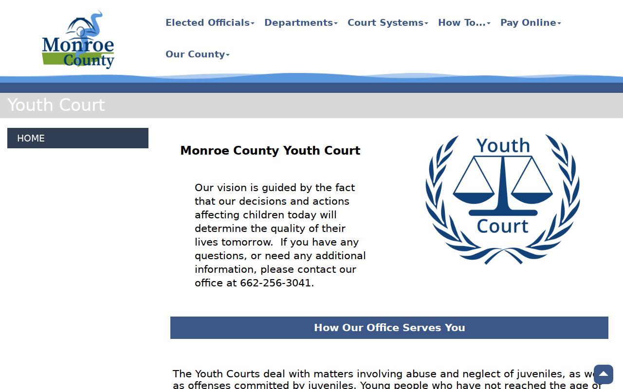 Monroe County criminal docket Youth Court restricted record source capture