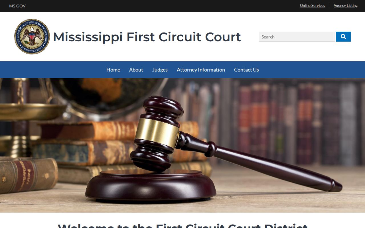 Monroe County court docket access image from the First Circuit Court district site