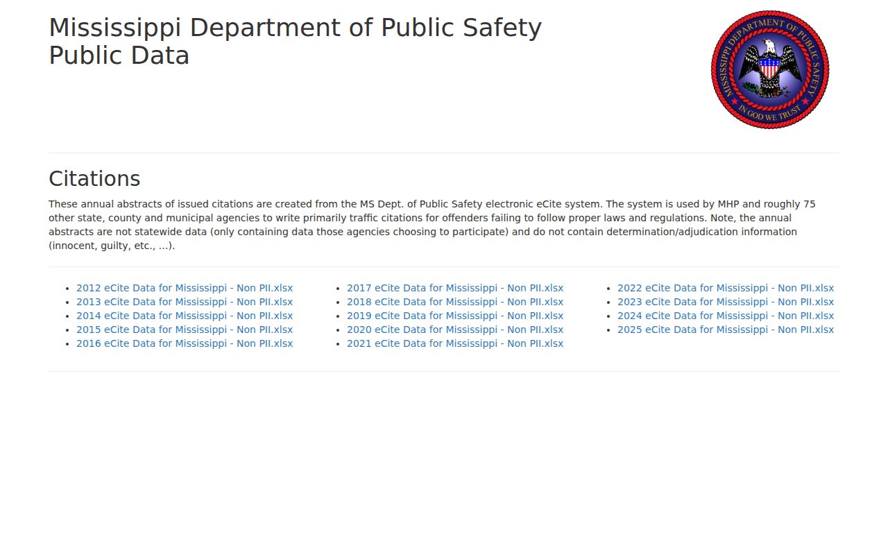Monroe County traffic court records DPS public citation data limitation